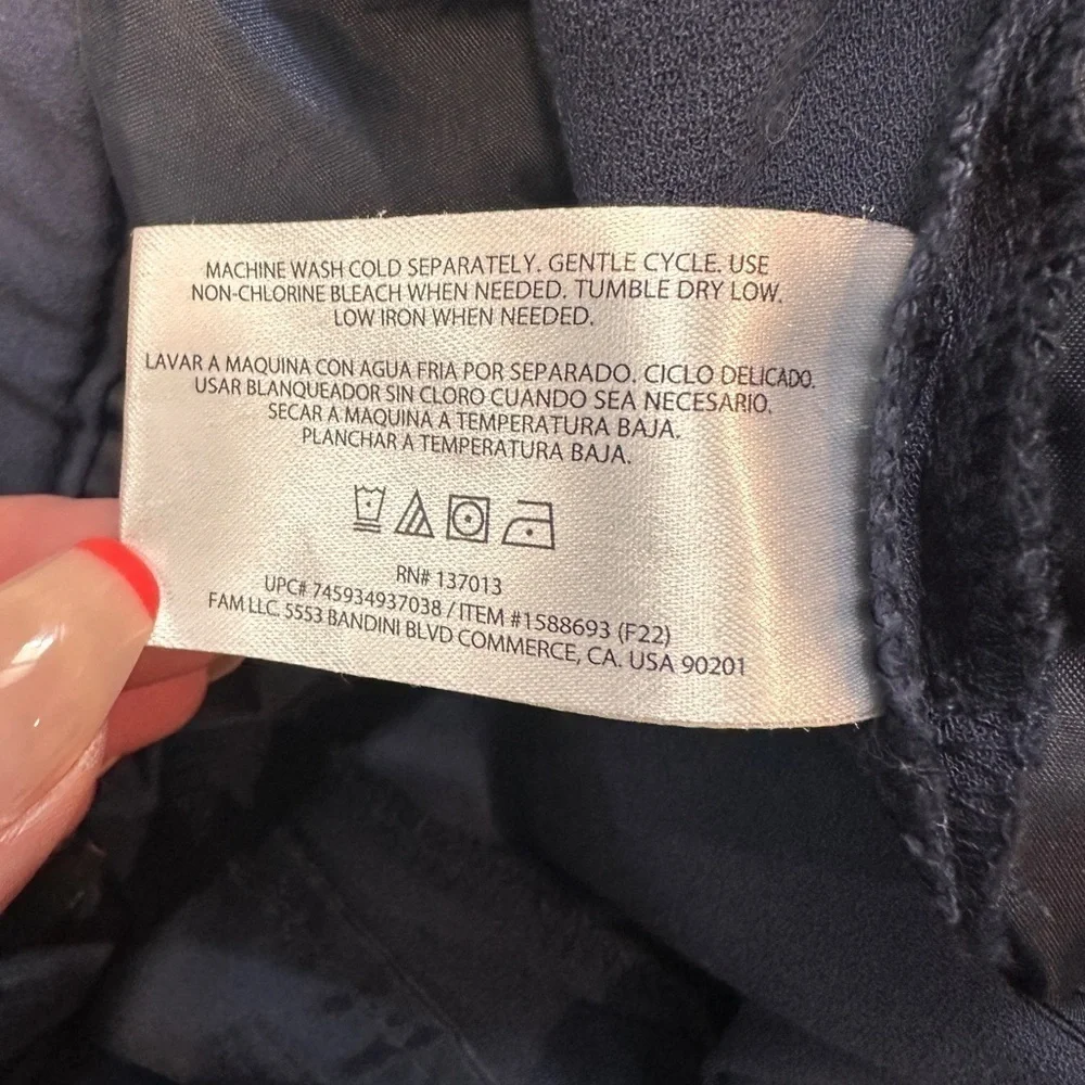 Banana Republic Pull on Pants Isola Nights Navy Size 12 - Picture 5 of 5